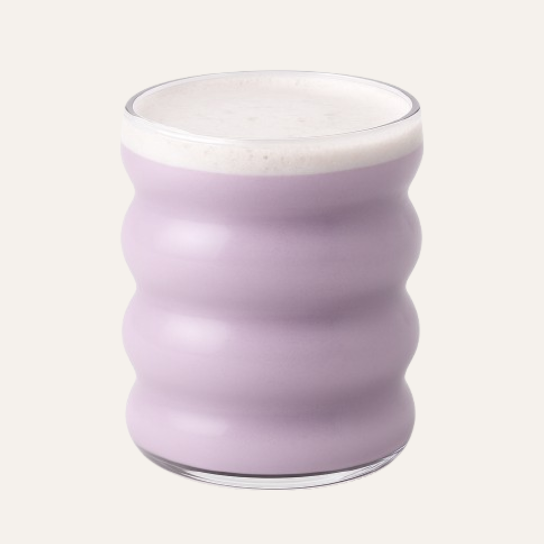 Bicchiere Ondulato per Ube Latte1